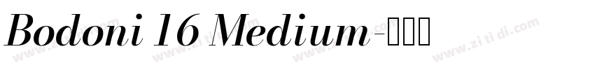Bodoni 16 Medium字体转换